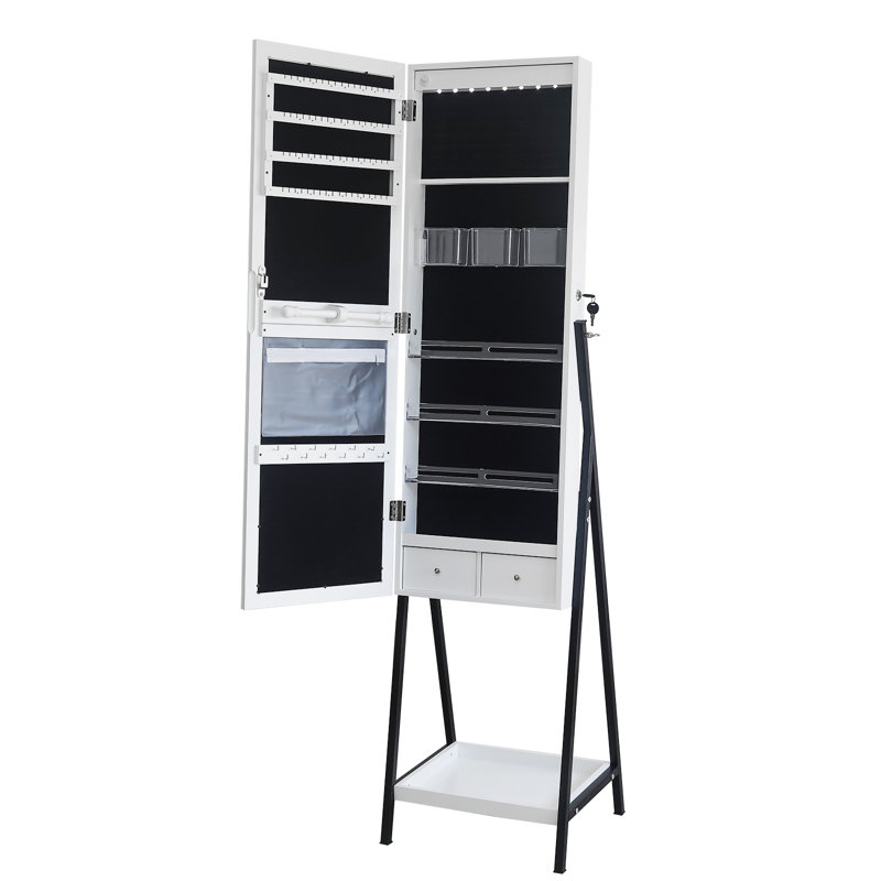 Armoire à bijoux avec miroir Daviontae
