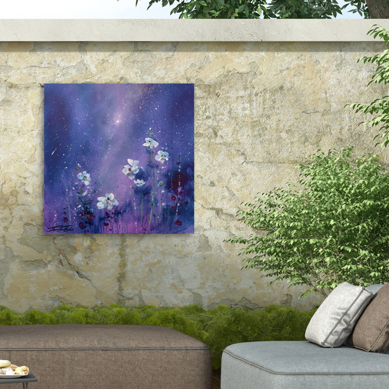 Jennifer Taylor, toile d'art extérieur Iris Enchantia, H 24 po x l 24 po