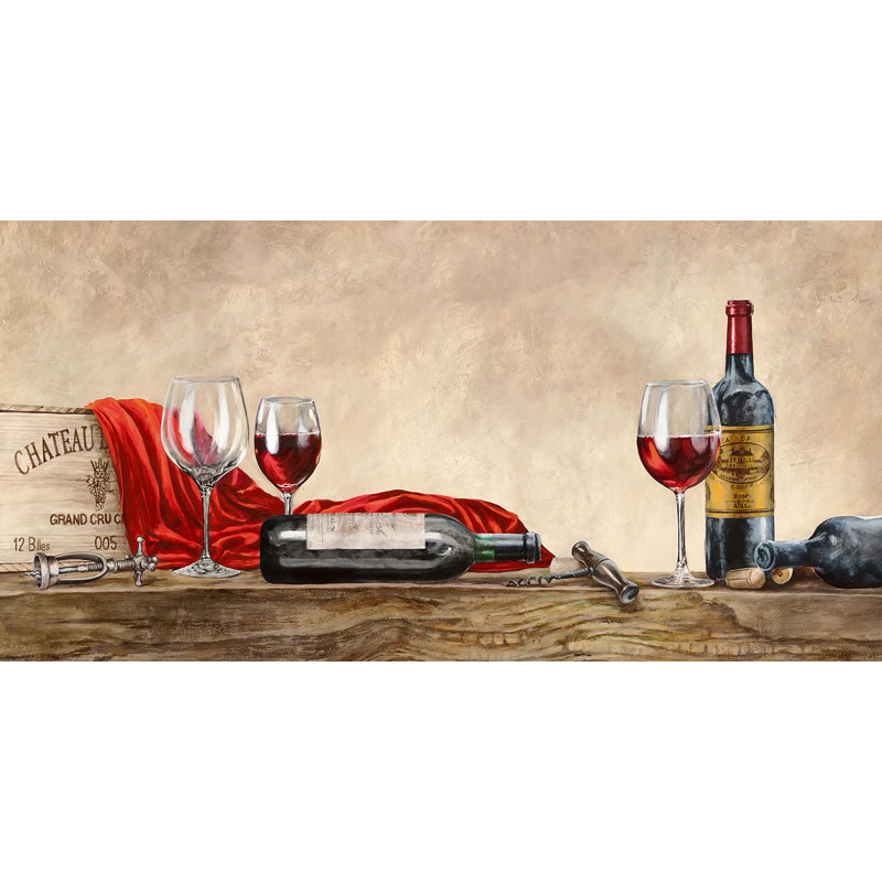 Grand Cru Wines by Sandro Ferrari - Wrapped Canvas Painting, 50cm H x 100cm W x 4cm D