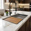 Nantucket Sinks 30 Inch  Dualmount Granite Composite Prep-Station with Side Set Drain-598403399