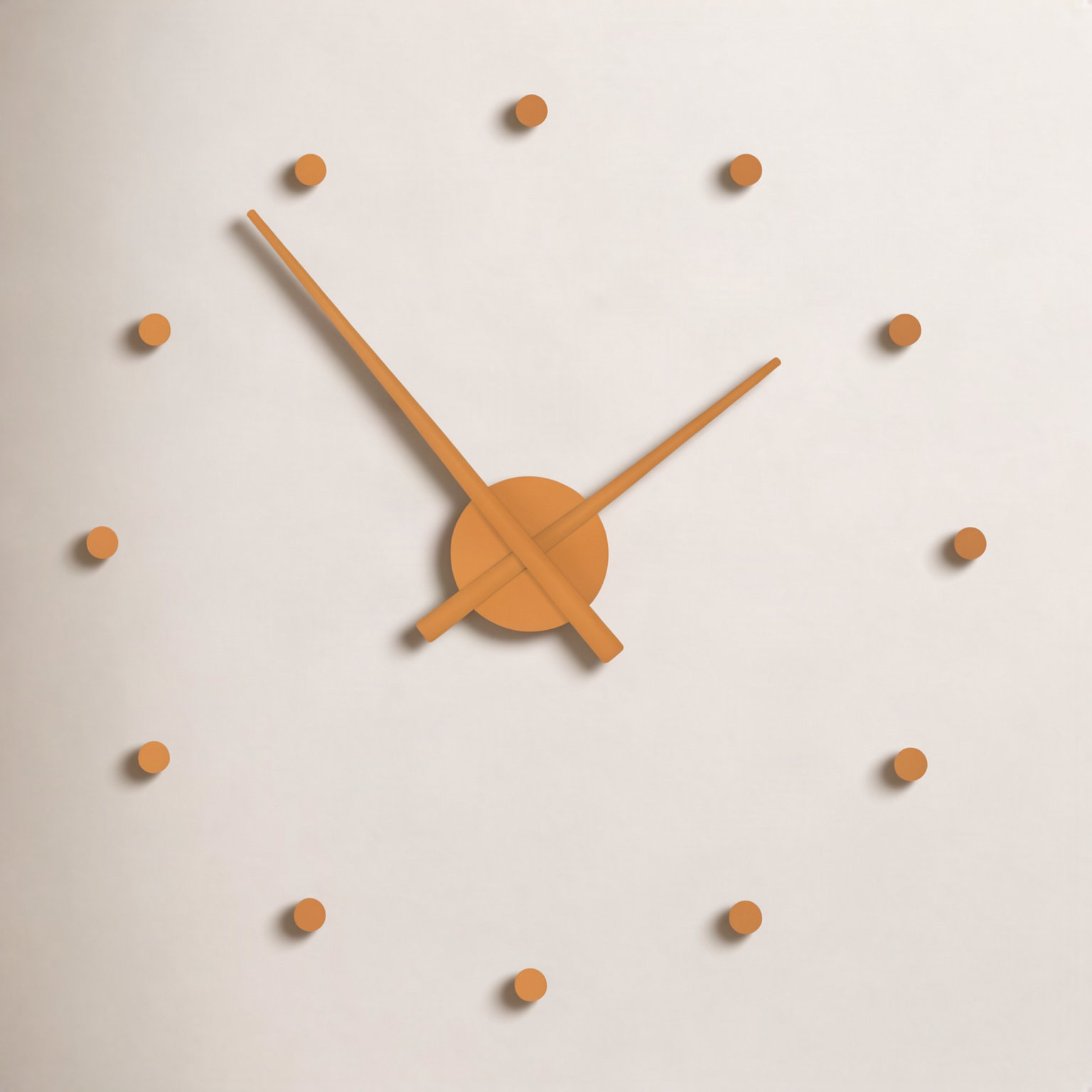 OJ Wall Clock, Pumpkin, Small