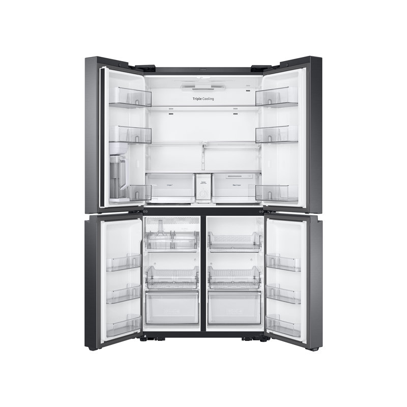 Samsung 29 cu. ft. Smart 4-Door Flex Refrigerator with AutoFill Water Pitcher and Dual Ice Maker, Black Stainless Steel