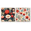 Florent - Ensemble de 2 collages carrés floraux-101849348-101849351