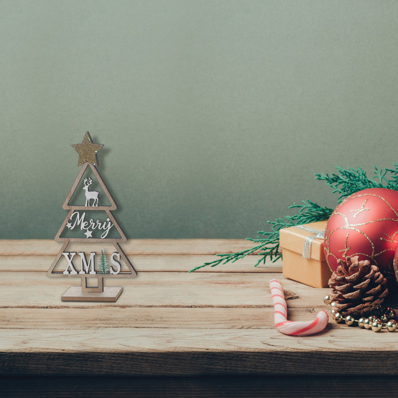 Support d'arbre de Noël en bois
