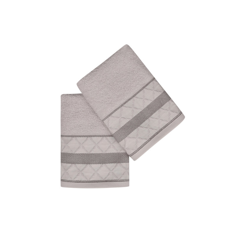 Ensemble de 2 serviettes Liana Lale, Beige