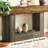 63" Farmhouse Console Table With Storage – 2-Tier Rustic Entryway Sofa Table Behind Couch-53289225