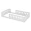 Lit plateforme simple avec garde-corps et base de lit en bois-1206287067