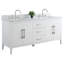 Ensemble de meuble-lavabo double 72 po avec plateau en marbre Chambery-94811305-94811308