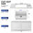 Rectangular Fireclay 27" L x 19" W Undermount Kitchen Sink with Basket Strainer and Sink Grid