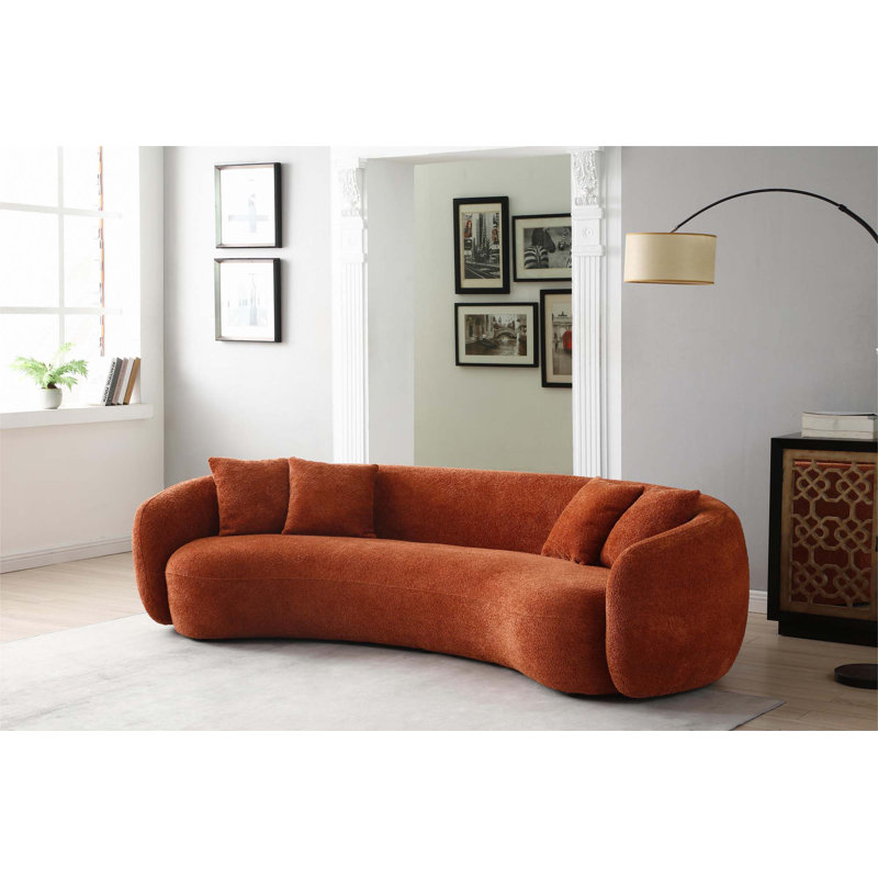 Canapé modulaire 102 pouces 5 places Boucle, Orange