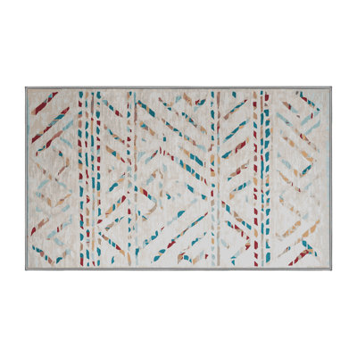 Machine Washable Gray Area Rug