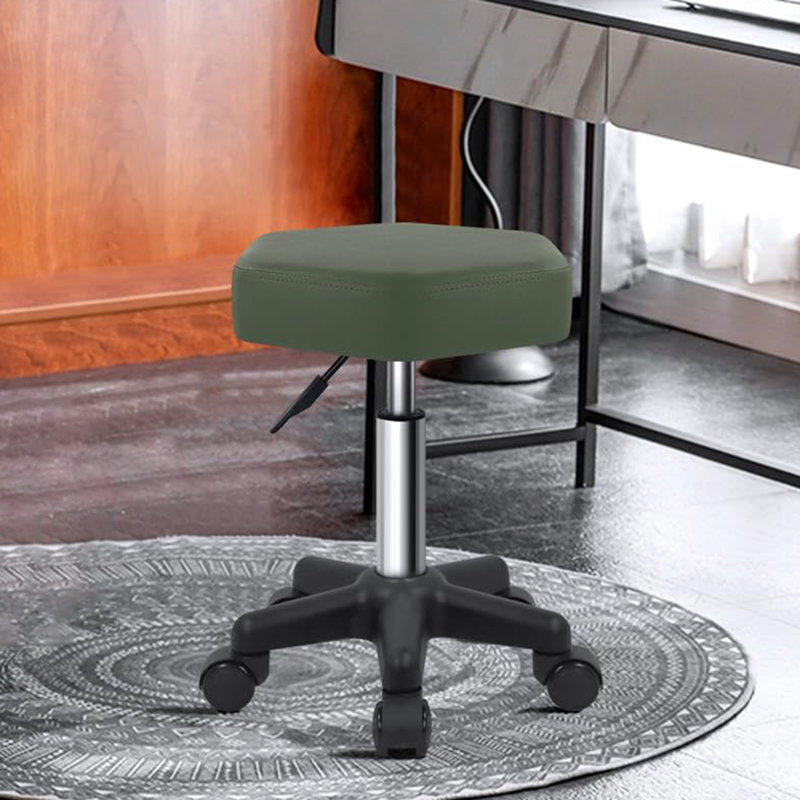 Tabouret à roulettes Hexagon, Vert