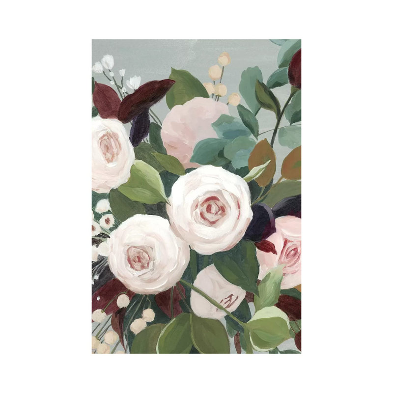 Bohemian Blooms II par Grace Popp - Toile tendue avec châssis sur toile tendue, H 12 po x l 8 po x P 0,75 po