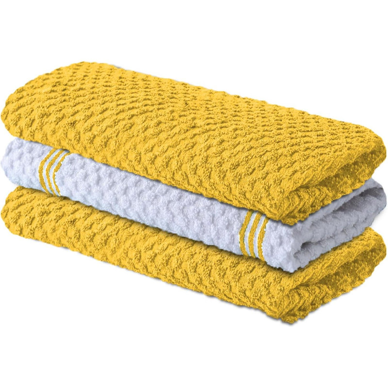 Cotton Kitchen Towel, Yellow