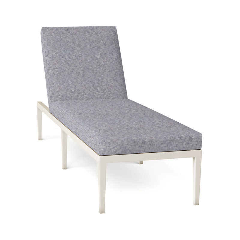Elegante Aluminum Chaise - Midnight, Welt, Natural White, Elegante #97 Midnight