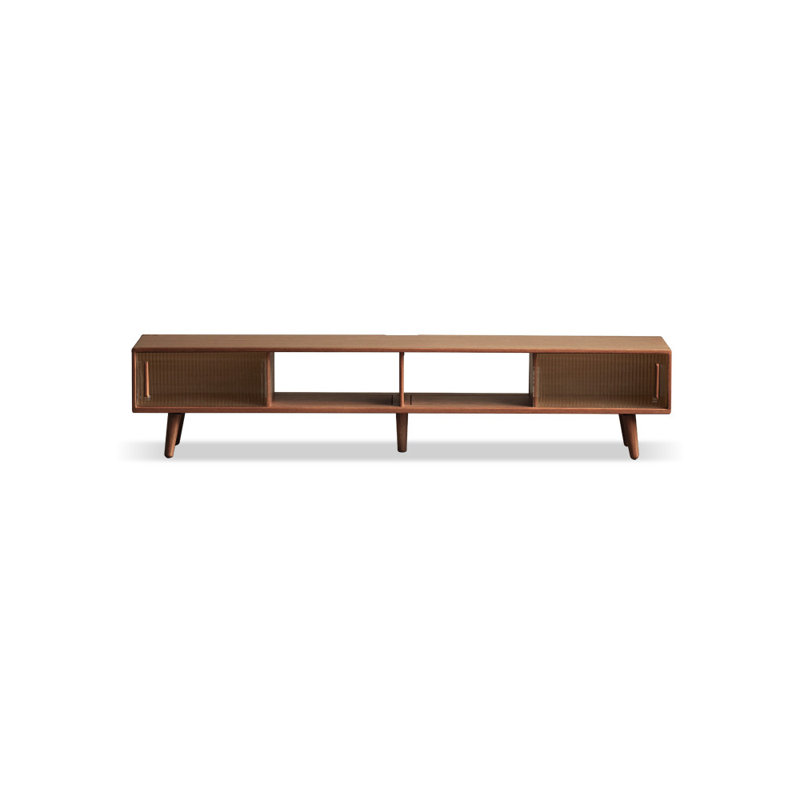 Raminder, 14.96" H x 78.74" W x 12.59" D, Dark Brown Wood