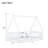 Tent-Shaped Floor Bed,Teepee Bed With Guardrails,Slats-1226025873-1226025874