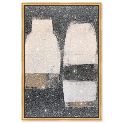 Silent Eruption Canvas Abstract Print by Oliver Gal, Black Frame, 10 x 15