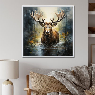 Mystic Moose In Forest I - Moose, art mural