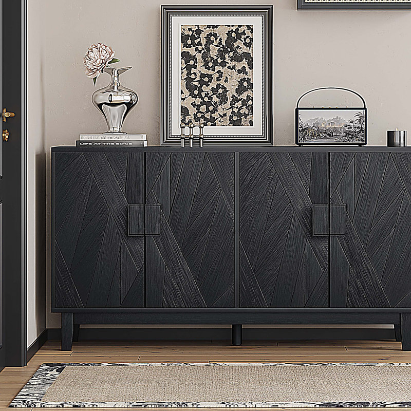 Buffet de rangement avec armoire latérale, buffet multifonctionnel moderne