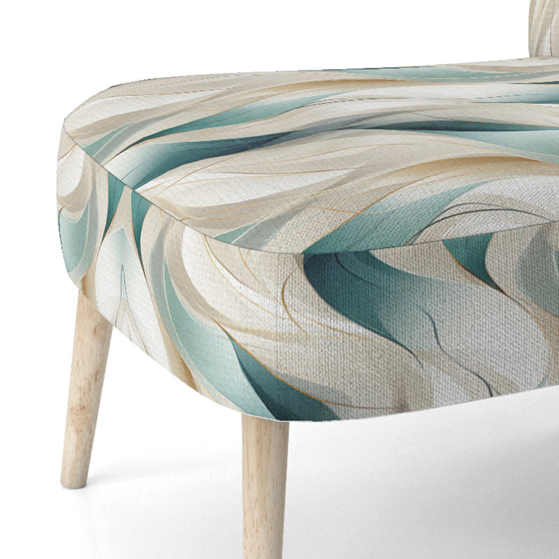 Subdued Elegance - Chaise d'appoint rembourrée contemporaine, chaise d'appoint beige