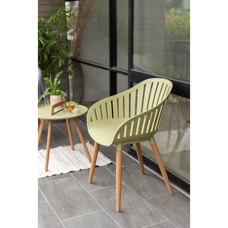 Lifestylegarden Fiji FSC Wood And Resin 5Pc Outdoor Patio Dining Set, 3, Green