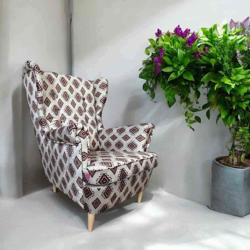 Hayner Velvet Wingback Chair