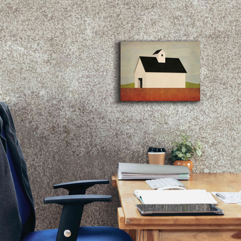 «Fall Barn» par Ryan Fowler, H 12 po x l 16 po x P 0,75 po