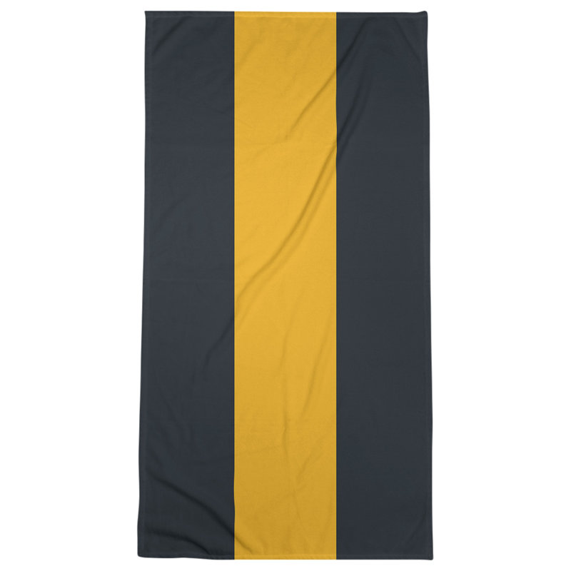Microfiber Bath Towel, Tennessee Red Football Black/Gold/White