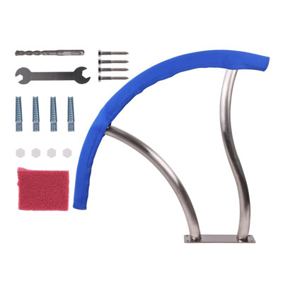 Barrière de piscine 30 po x 30 po, rail de piscine en acier inoxydable 304, capacité de charge de 250 lb