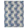 NICOLE MILLER NEW YORK Kendall Fluted Geo Handcrafted Wool Area Rug Navy Blue