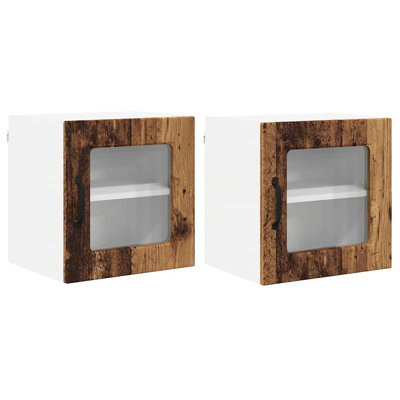 Vidaxl Kitchen Wall Cabinet 2 Pcs Concrete Grey 40 X 31 X 40 Cm