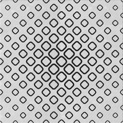 Tapis noir à motifs géométriques