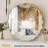 Scalloped Round Metal Wall Mirror-853776021-853776008