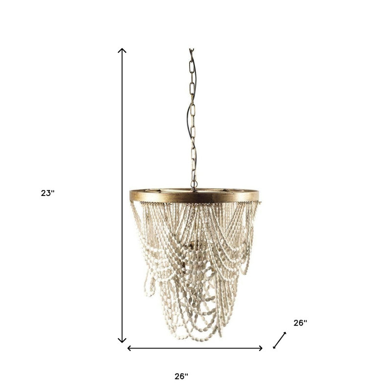 3 - Light Steel Chandelier