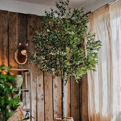 118''(10Ft) Faux Olive Tree Tree In Freestanding