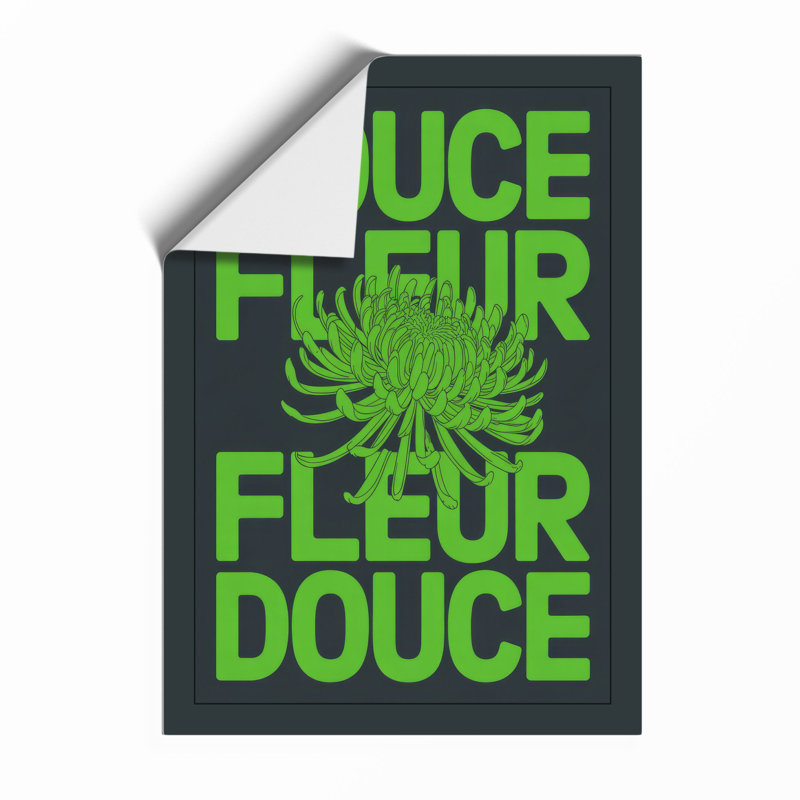 Douce Fleur Botanical - Framed Print, Unframed, A1 - 84.1 x 59.4 cm