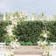 223cm W x 45cm D Steel Arbour in White