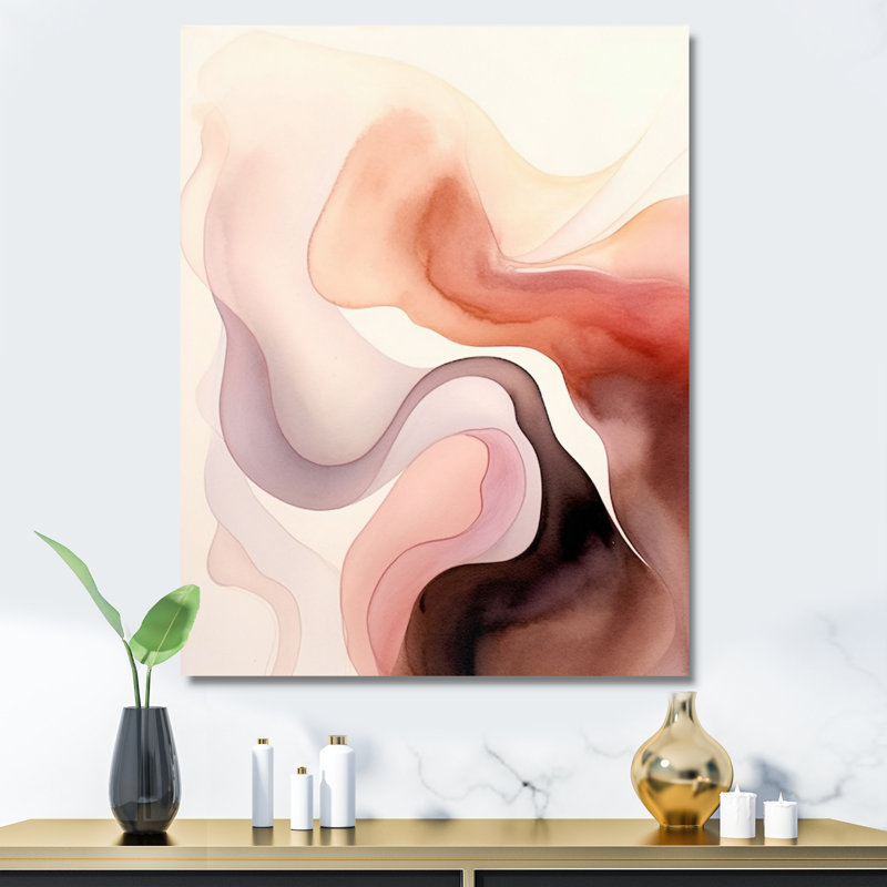 «Distant Clouds Cinnamon Infusion», impression sur toile, H 32 po x l 16 po x P 1 po, Toile tendue