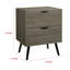 Table de bout Zena, table de bout, 2 tiroirs, finition gris rustique 19 po-117054055