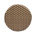 Brown/Tan Dot/Natural Rattan Frame