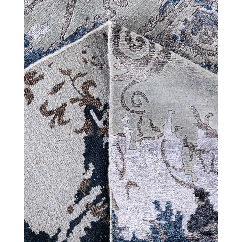 Overdyed One-of-a-Kind Rectangle 8'1" X 10'1" Hand Knotted Area Rug
