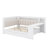 Multifunctional Daybed with Integrated Desk, Storage Shelves, and Expandable Trundle, Featuring Built-in Charging Station and LED Lighting-234523214