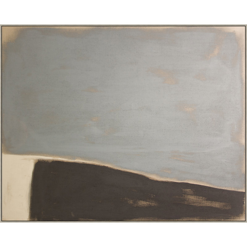 Gray Blue Landscape Painting by Thom Filicia