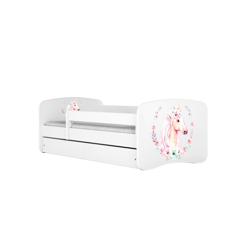 Cicero Standard Panel with Storage Included, Toddler (70 x 140 cm), White