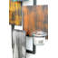 Abstract Wall Tea Light Holder Metal 61 cm Black