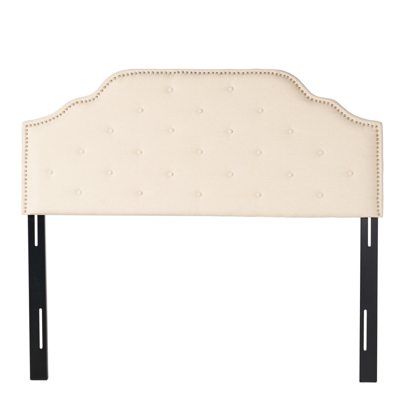 Queen&Full Sized Headboard, Beige Color, Features Gorgeous Button Tufting And Quality Exquisite Bedroom Enhancement, Beige