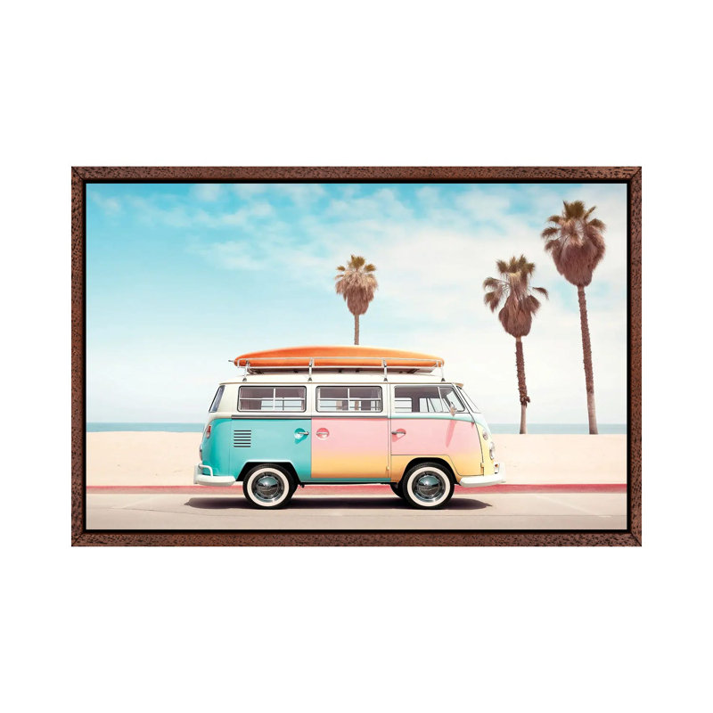 VW Van On The Beach by Philippe Hugonnard - Gallery-Wrapped Canvas Giclée on Canvas, 101.6 cm H x 66.04 cm W