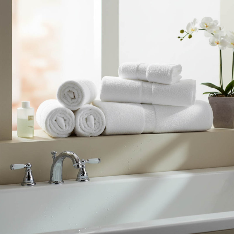 100% Cotton Bath Towel, White