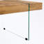 Table basse avec pieds en verre trempé